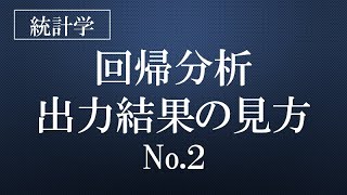 回帰分析出力結果の見方 No 2（short ver） 続きはUdemy第1弾にて！ [upl. by Aillicec]