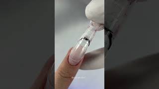 Jak zrobić french konstrukcyjny na dual formach MILKY GEL NAILS DUAL FORMS shorts dualforms [upl. by Colin]