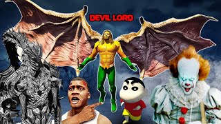 HELL GOD vs SUN GOD MEET with DEVIL LORD in GTA 5 SHINCHAN and CHOP [upl. by Ahcropal451]