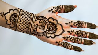 Karwa chauth 2024 Easy Mehndi design  Simple mehandi design  Mehandi ka design  Mehndi designs [upl. by Peugia]