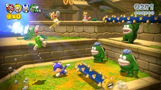 ☀ Super Mario 3D World 45 Spikes Lost City \ All Stars amp Stamp 100 Walkthrough [upl. by Kan]