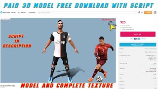 How to Download Free 3D Sketchfab Paid Models and Textures with Sketchfab Script  Sketchfab model [upl. by Elatan]