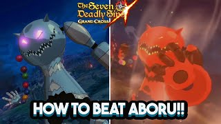 HOW TO BEAT ABORU EVENT BOSS GALLANDS NEPHEW BEST TEAMS WITHWITHOUT SARIEL  7DS Grand Cross [upl. by Lletnohs]