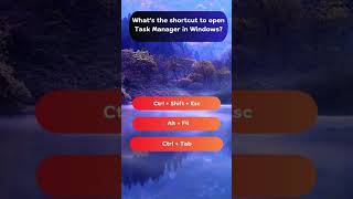 Shortcut to Open Task Manager in Windows computerbasics [upl. by Naasah]