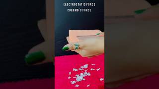 Electrostatic Force of Attraction  Coulombs law  Science Experiment  Physics [upl. by Sabah]