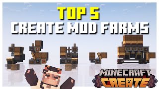 The TOP 5 Farms You NEED In Your Create Mod World  Create Mod TUTORIAL [upl. by Belamy]