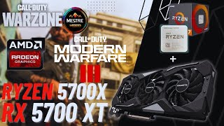 RYZEN 7 5700X  RX 5700 XT NO WARZONE EM FULL HD 2K E 4K [upl. by Niraa]