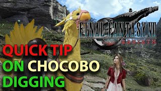 How To Chocobo Dig in Final Fantasy VII Rebirth  Quick Tip [upl. by Etep705]