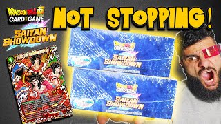 THE HUNT CONTINUES  Dragon Ball Super Masters  Saiyan Showdown Booster Box Unboxing 2 [upl. by Niemad773]