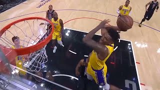 Malik Monk took all of his frustrations out on that dunk  Lakers vs Clippers [upl. by Eemyaj276]