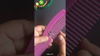 Comb Quilling Leaf Tutorial Create Stunning Paper Art 🍃 shorts [upl. by Tireb]