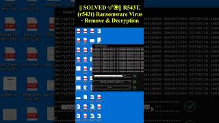 R543Tr543t Ransomware Virus shorts trending ransomwarevirus [upl. by Zonda]