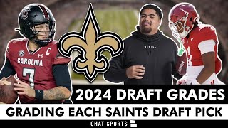 Saints Draft Grades All 7 Rounds From 2024 NFL Draft Ft KoolAid McKinstry amp Spencer Rattler [upl. by Leahcimluap]