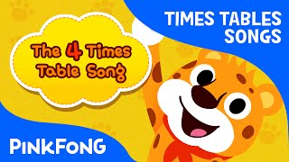 The 4 Times Table Song  Count by 4s  Times Tables Songs  PINKFONG Songs for Children [upl. by Gardell]