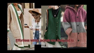 Effortless Winter Jackets For Women over age of 50  Hot Winter Tips 2024 [upl. by Delbert]