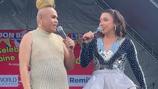 DONEKLA in London Part 1 Barrio Fiesta 🤣 Super Tekla amp Donita cracked up the crowd with crazy jokes [upl. by Eolcin]