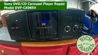 Sony CD  DVD Carousel Player Repair [upl. by Nossaj]