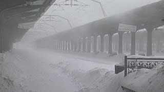 Romania under extreme weather alert with no let up in snow blizzards [upl. by Drooff]