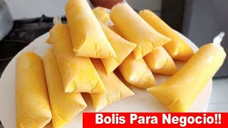 BOLIS PARA NEGOCIO SABOR ROMPOPE SUPER FACIL Y RAPIDOS EXTREMADAMENTE DELICIOSOS HIELITOS [upl. by Hew]