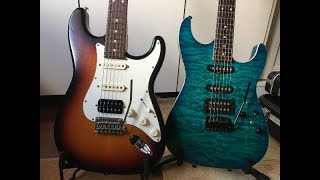 Suhr Classic Antique Pro vs Tom Anderson Drop Top  Crunch Sound [upl. by Gussie]