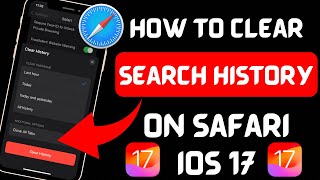 How to clear search history on safari with restrictions on iPhone iOS 172024 [upl. by Hollington427]