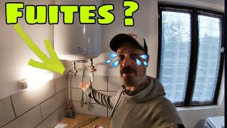 Les GALÈRES de la PLOMBERIE 😰😰🤯 installer son chauffe eau électrique  mauvais tuto 😂😂😂 [upl. by Hahsia]