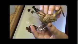 Making a Wren out of Wood Using just Hand Carving Tools [upl. by Assenat]