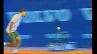 Sampras spraining ankle at Monte Carlo 1995 [upl. by Yruok]