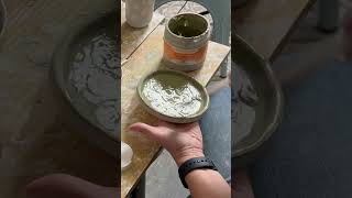 Frozen Pond Glaze Technique ceramic glazingpottery potterymagic pottery frozenpond [upl. by Anile394]