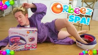 TRYING ORBEEZ FOOT SPA [upl. by Eisseb]