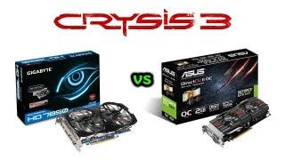 Crysis 3  Radeon HD 7850 vs GeForce GTX 660 [upl. by Ylremik]