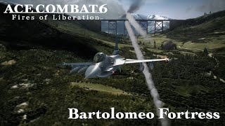 Ace Combat 6 Mission 4  Bartolomeo Fortress  One Day One Mission [upl. by Mosira]