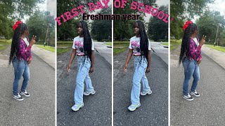 GRWM FIRST DAY OF SCHOOL FRESHMAN YEAR [upl. by Azyl]