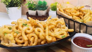 Potato Curly Fries  Potato snacks  Kids Lunch Box Ideas  Taste with Khadija [upl. by Michaeline771]