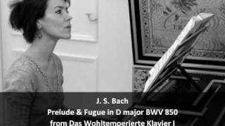 J S Bach  Prelude amp Fugue in D major BWV 850 from WTC I  Chiara Massini harpsichord [upl. by Aicitel]