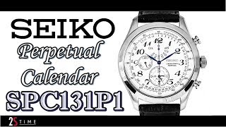 SEIKO Chronograph Perpetual Calendar SPC131P1 [upl. by Ellerey685]