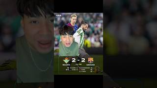 EMPATE ENTRE EL BETIS Y BARCELONA😡 fcbarcelona realbetis dejong lamineyamal lewandowski [upl. by Nosila691]