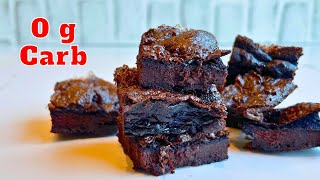 3 Ingredients PSMF Chocolate Flourless Brownies  0 Carb Keto friendly [upl. by Yaresed887]