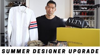 MYTHERESA MENS DESIGNER SUMMER SHOP HAUL  Valentino Burberry amp MORE [upl. by Annoval]