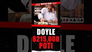 DOYLE  Huge 215000 Poker Hand 😳 shorts [upl. by Scrogan718]