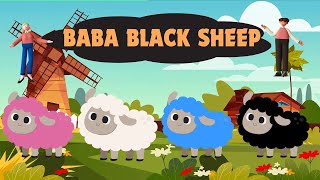 Baba Black Sheep  Learn with SR Videos Kids amp Entertainment  Nursery rhyme [upl. by Consolata]