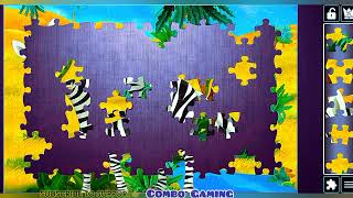 puzzle 1541 gameplay  hd cartoon animals zoo jigsaw puzzle  combogaming335 [upl. by Brom]