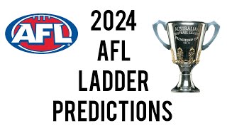 2024 AFL Ladder Predictions [upl. by Croft240]