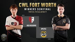 Red Reserve vs Splyce  CWL Fort Worth 2019  Day 2 [upl. by Apfelstadt]