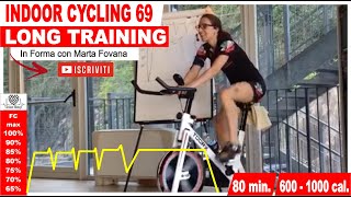 Allenamento Lungo  80 minuti di Spinning  Idoor Cycling Workout  Lezione 69 [upl. by Nwahsav]