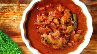 മീൻ ഇല്ലെങ്കിൽ എന്താ  ഈ ഒരു കറി മതി  Pavakka Theeyal Recipe  Kerala Style Bitter Gourd Theeyal [upl. by Neelehtak]