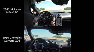 MCLAREN MP412C vs C7 Z06 Revisited [upl. by Sellihca179]