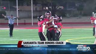 Sahuarita 49ers youth football honor late coach with city title [upl. by Sivert]