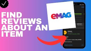 Where to find reviews about an item in the Emag app [upl. by Ringsmuth]