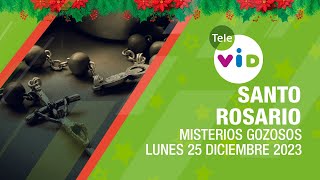 Santo Rosario de hoy Lunes 25 Diciembre de 2023 🎄📿 Misterios Gozosos TeleVID SantoRosario [upl. by Zacharie]